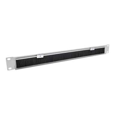 INLINE 19″ Kabel Durchführungsplatte mit Bürste, 1HE, RAL 7035 grau