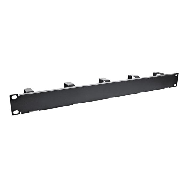 INLINE 19″ Kabelführungspanel, 5 kleine Bügel, RAL 9005, schwarz