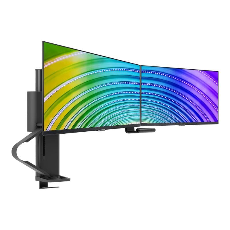 ERGOTRON TRACE Dual Monitorhalterung in Schwarz - Tischhalterung