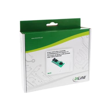 INLINE Schnittstellenkarte, 8x SATA 6Gb/s Controller, PCIe 2.0 (PCI-Express)