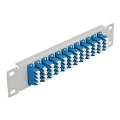 DELOCK 10? LWL Patchpanel 12 Port LC Quad blau 1 HE grau