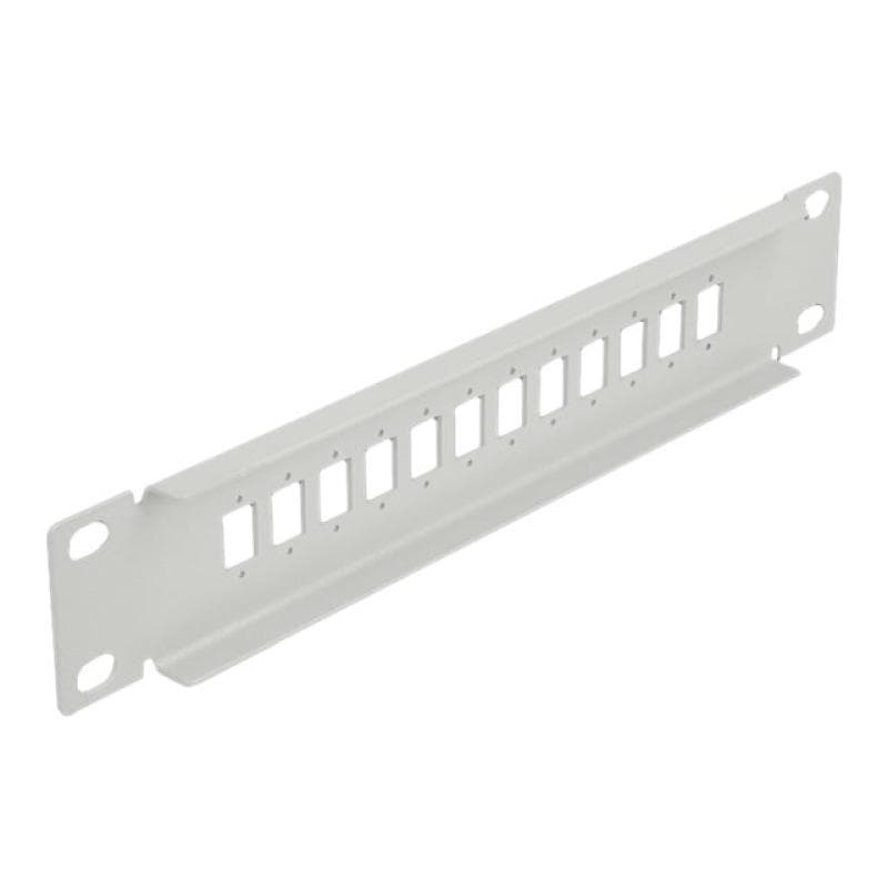 DELOCK 10? LWL Patchpanel 12 Port für SC Simplex / LC Duplex 1 HE grau