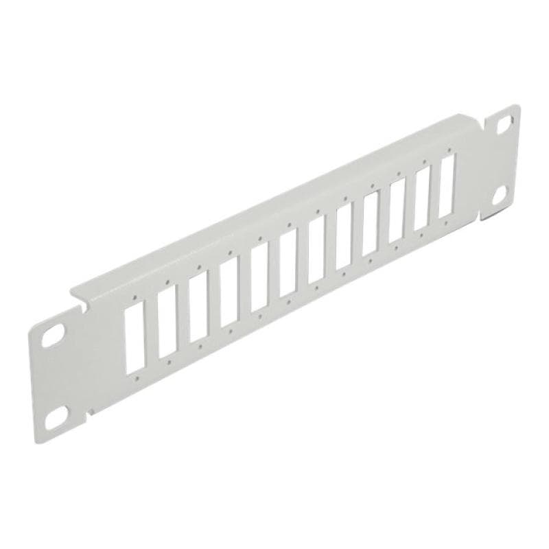 DELOCK 10? LWL Patchpanel 12 Port für SC Duplex / LC Quad 1 HE grau