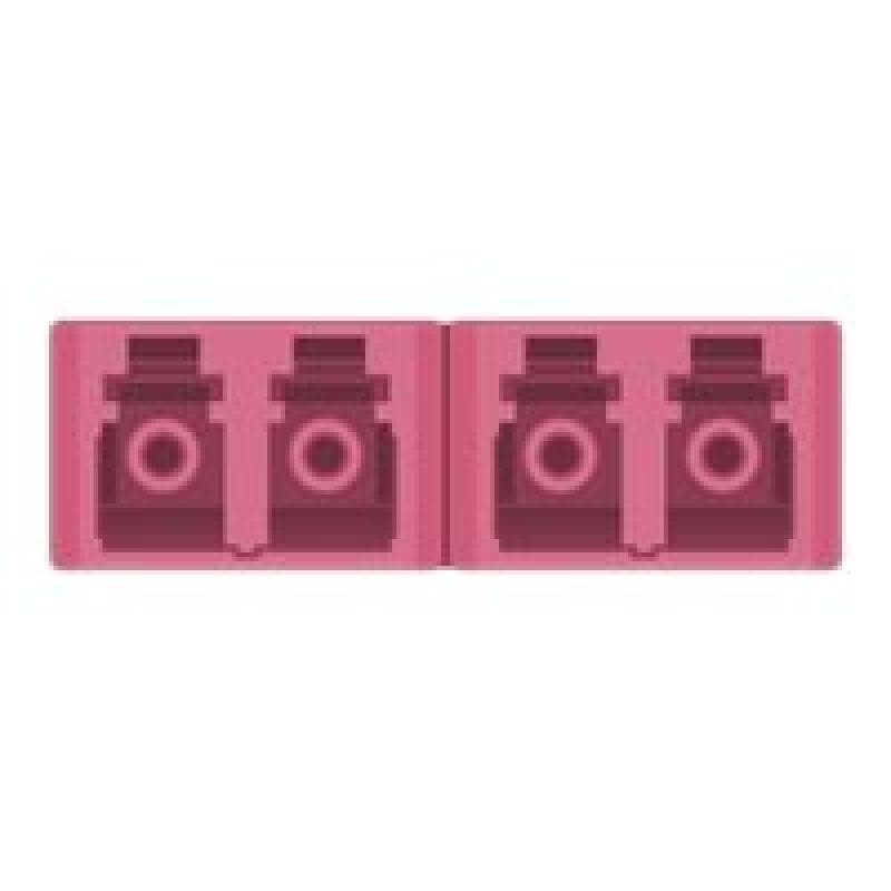 DELOCK 10? LWL Patchpanel 12 Port LC Quad violett 1 HE schwarz