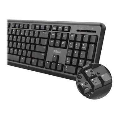 TRUST TKM-350 WIRELESS SILENT KEYBOARD AND MOUSE SET QUERTZ