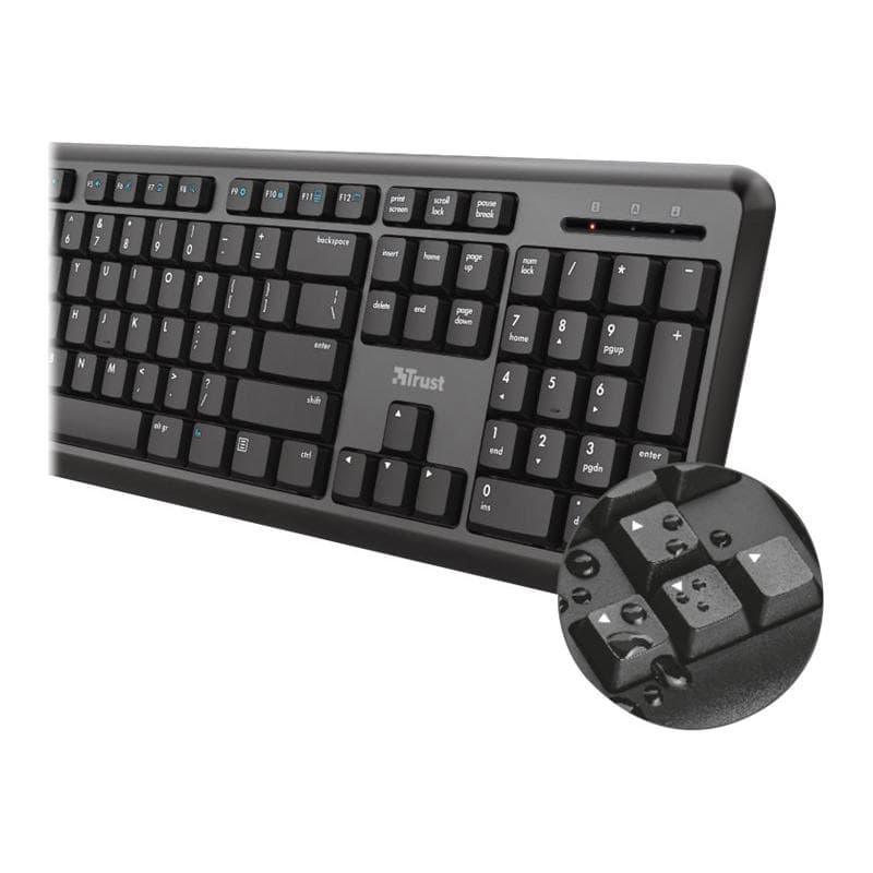 TRUST TKM-350 WIRELESS SILENT KEYBOARD AND MOUSE SET QUERTZ