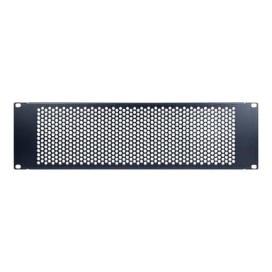 INTERTECH IPC 19″ Lochblende 3HE,134x482x11mm, RAL 9005