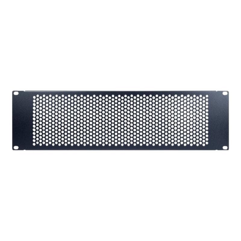 INTERTECH IPC 19″ Lochblende 3HE,134x482x11mm, RAL 9005