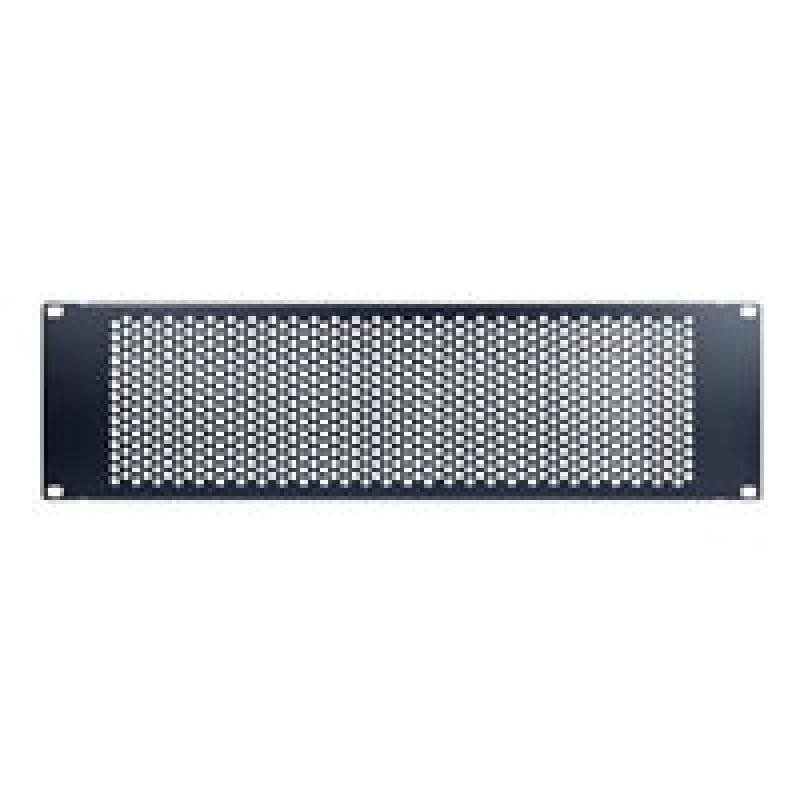 INTERTECH IPC 19″ Lochblende 3HE,134x482x11mm, RAL 9005