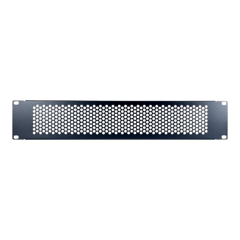 INTERTECH IPC 19″ Lochblende 2HE, 89x482x11mm, RAL 9005