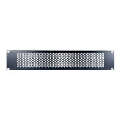 INTERTECH IPC 19″ Lochblende 2HE, 89x482x11mm, RAL 9005