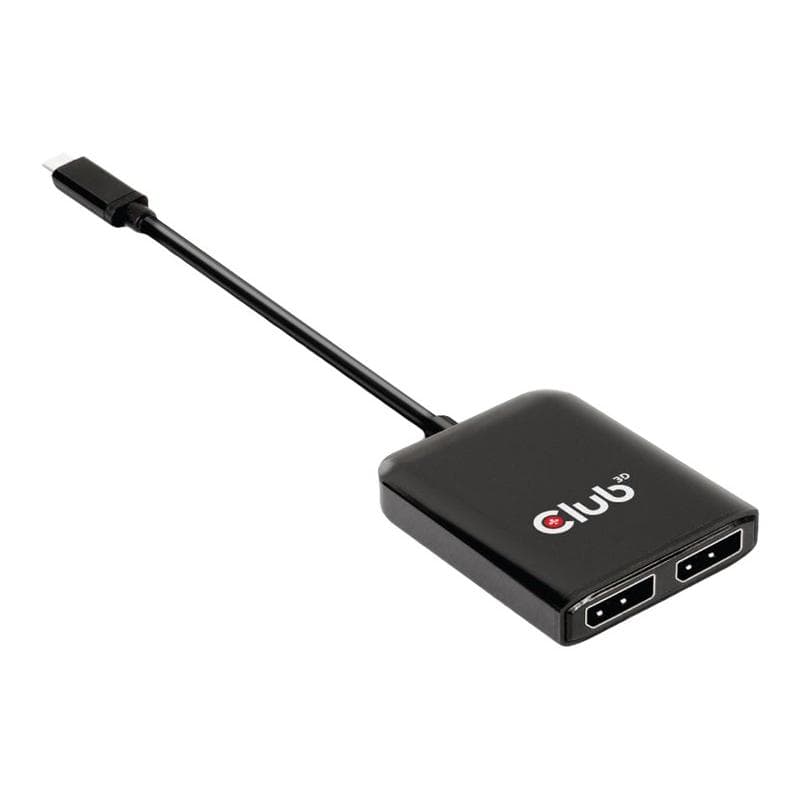 CLUB3D USB-Hub USB 3.2 Typ C > 2x DP       4K60Hz      St/Bu retail
