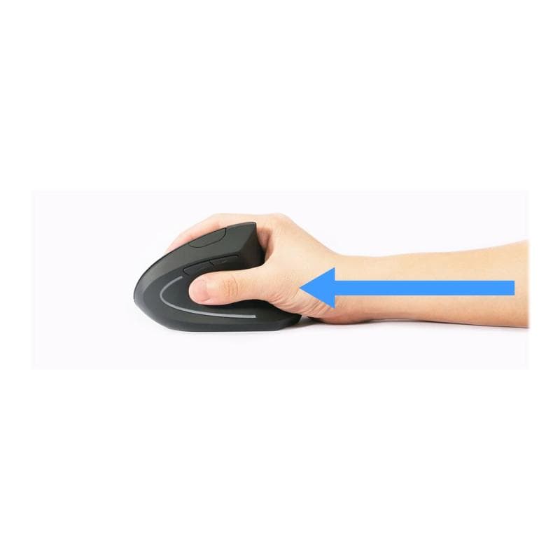 EQUIP Ergonomic Maus wireless Links und Rechtshänder schwarz