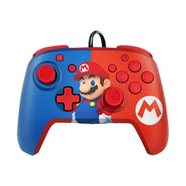 PDP Controller Faceoff Deluxe+Audio Mario Switch