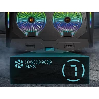 CONCEPTRONIC 2-Fan Cooling Pad (17.0″)/ Ergonomisch Gaming