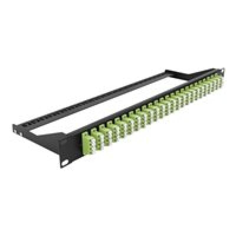 DELOCK 19? LWL Patchpanel 24 Port LC Quad lindgrün
