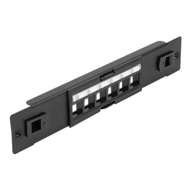 DELOCK 10? Keystone Patchpanel 6 Port werkzeugfrei
