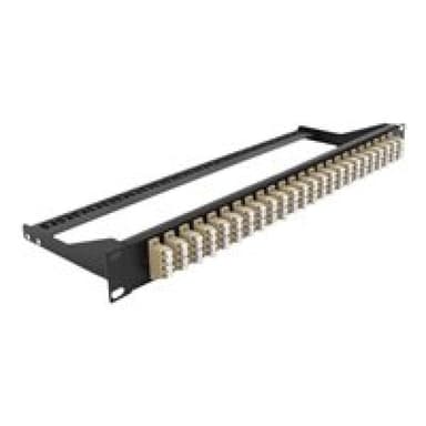 DELOCK 19? LWL Patchpanel 24 Port LC Quad beige