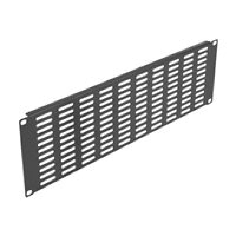 DELOCK 19? Netzwerkschrank Panel mit Lüftungsschlitzen horizontal 3 HE schwarz
