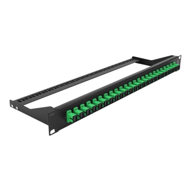 DELOCK 19? LWL Patchpanel 24 Port SC Simplex grün