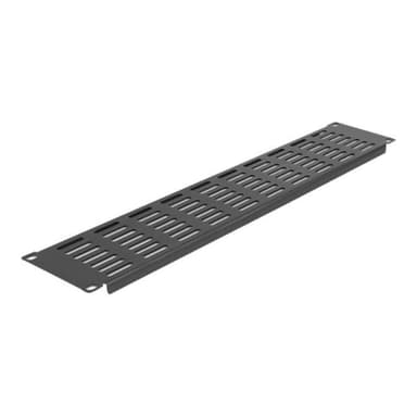 DELOCK 19? Netzwerkschrank Panel mit Lüftungsschlitzen horizontal 2 HE schwarz