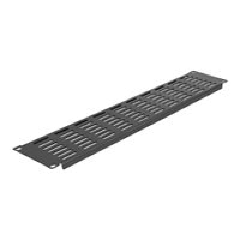 DELOCK 19? Netzwerkschrank Panel mit Lüftungsschlitzen horizontal 2 HE schwarz
