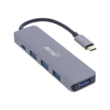 INLINE USB 3.2 USB-Typ C Multi Hub (4x USB-A 5Gb/s + USB Typ-C (Data/PD 87W), OTG