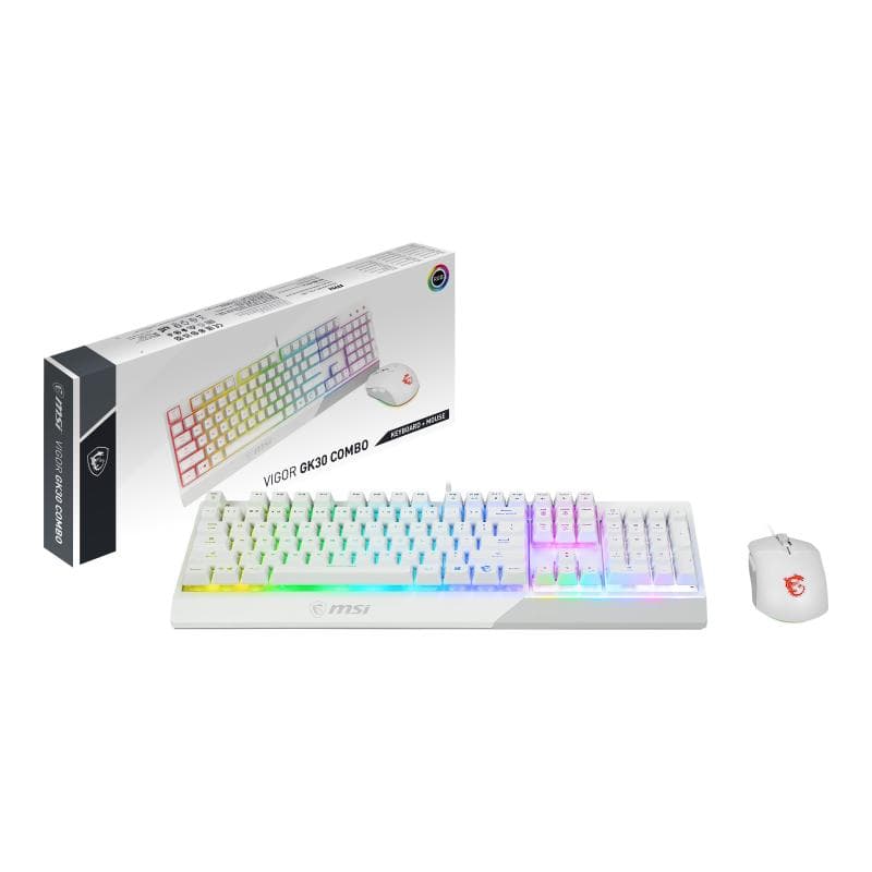 MSI Vigor GK30 Combo DE-Layout, weiß