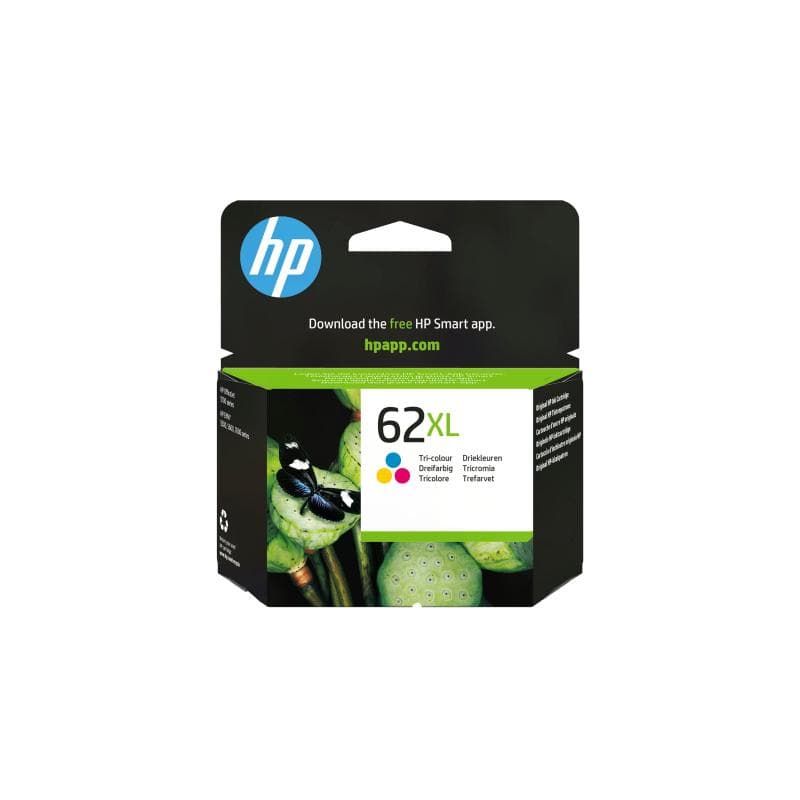 HP 62XL - 11.5 ml - Hohe Ergiebigkeit - Farbe (Cyan, Magenta, Gelb) - original - Tintenpatrone - für