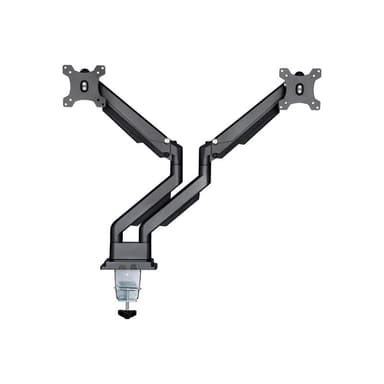 INLINE Tischhalterung mit Lifter und USB/Audio, beweglich, für zwei Monitore bis 81cm (32″)