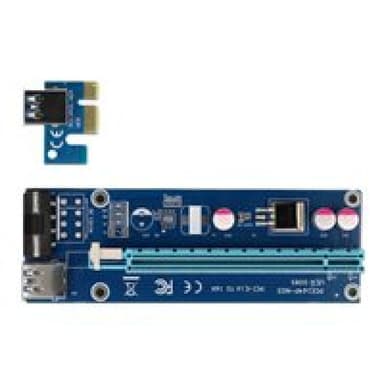 DELOCK Riser C. PCIe x1>x16+16cm USB | 41430