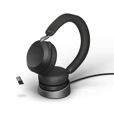 GN NETCOM Jabra Evolve2 75 UC schwarz + Ladestation + Link 380a