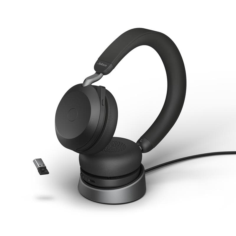 GN NETCOM Jabra Evolve2 75 UC schwarz + Ladestation + Link 380a