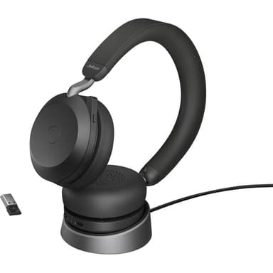 GN NETCOM Jabra Evolve2 75 UC schwarz + Ladestation + Link 380a