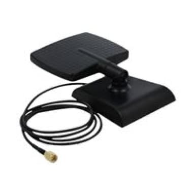 DELOCK WLAN WiFi 6 Antenne RP-SMA Stecker 4 - 6 dBi direktional mit magnetischem Standfuß mit Kippge
