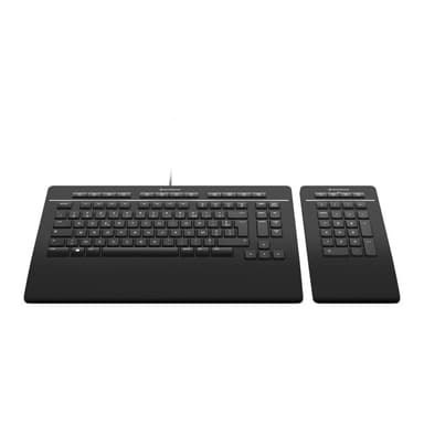 3DCONNEXION Keyboard Pro with Numpad, US-International (QWERTY)