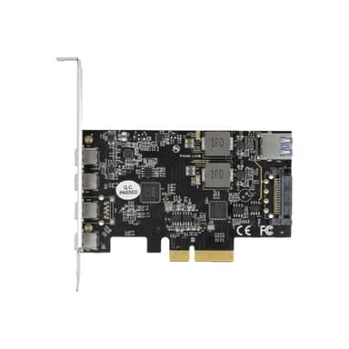 DELOCK PCIe x4>4xUSB-C+USB-A SS LP | 90059