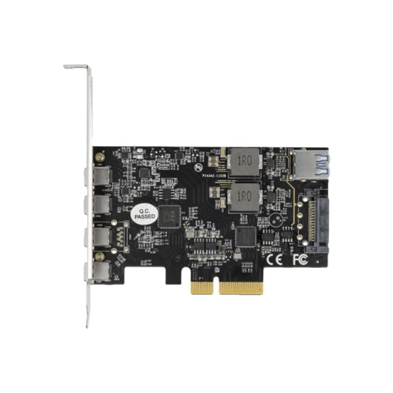 DELOCK PCIe x4>4xUSB-C+USB-A SS LP | 90059