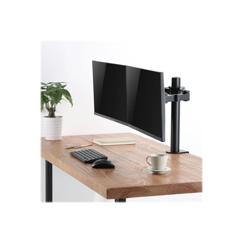 LOGILINK Dual Monitor mount, 17″-32″, steel, 360° VESA plate, arm length: 380mm