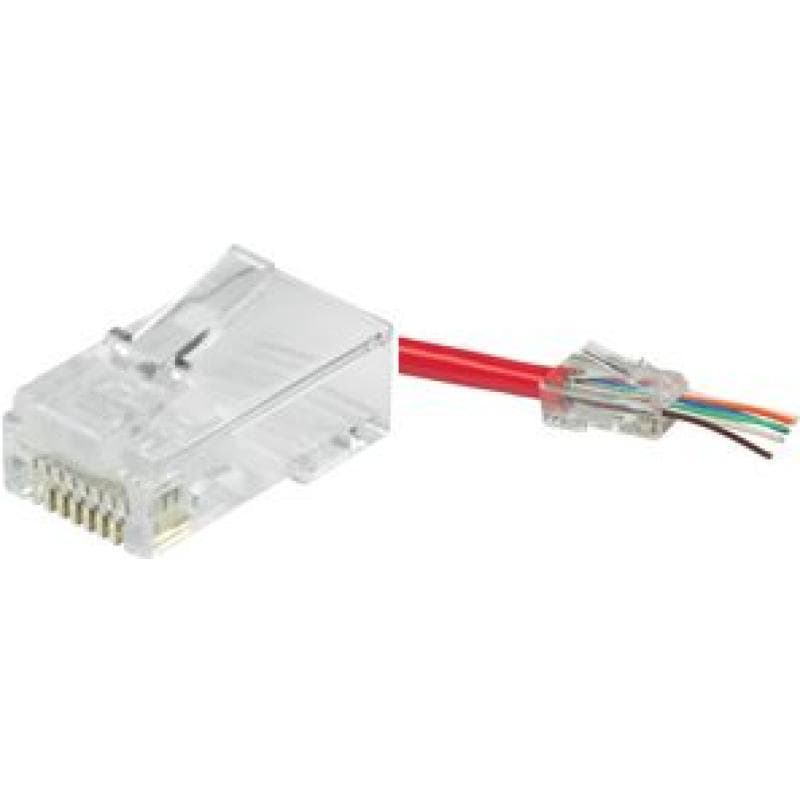 LOGILINK Modular Plug RJ45 Cat.6, UTP, pass through, 50 pcs.