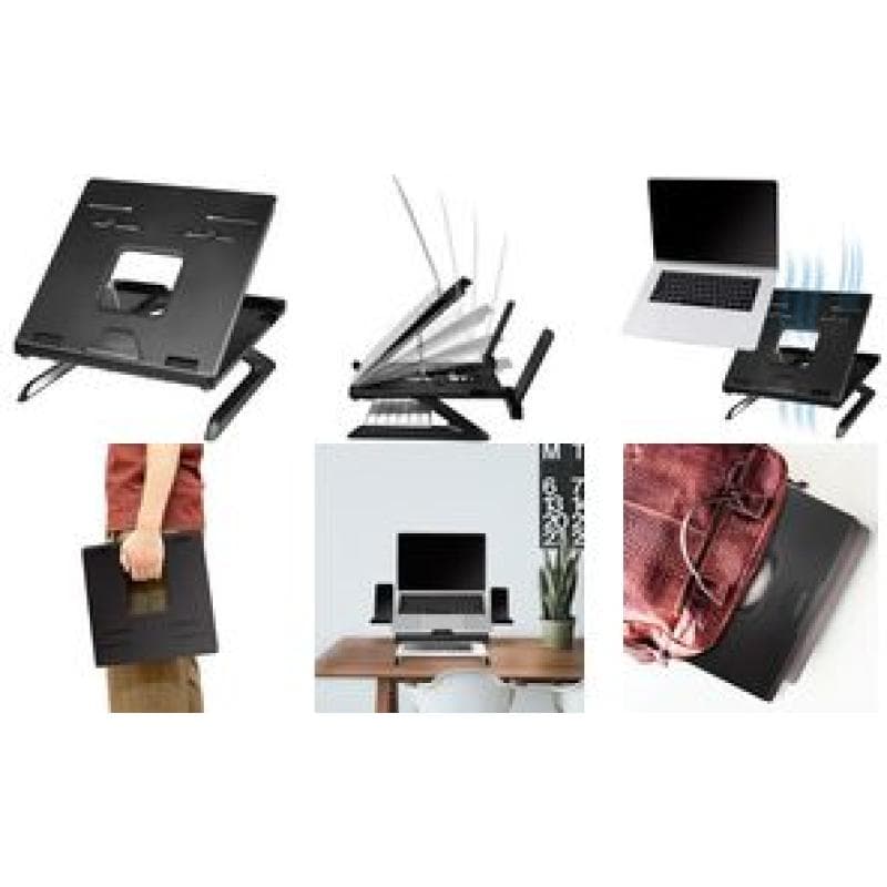 LOGILINK Notebook stand, foldable, height adjustable, black