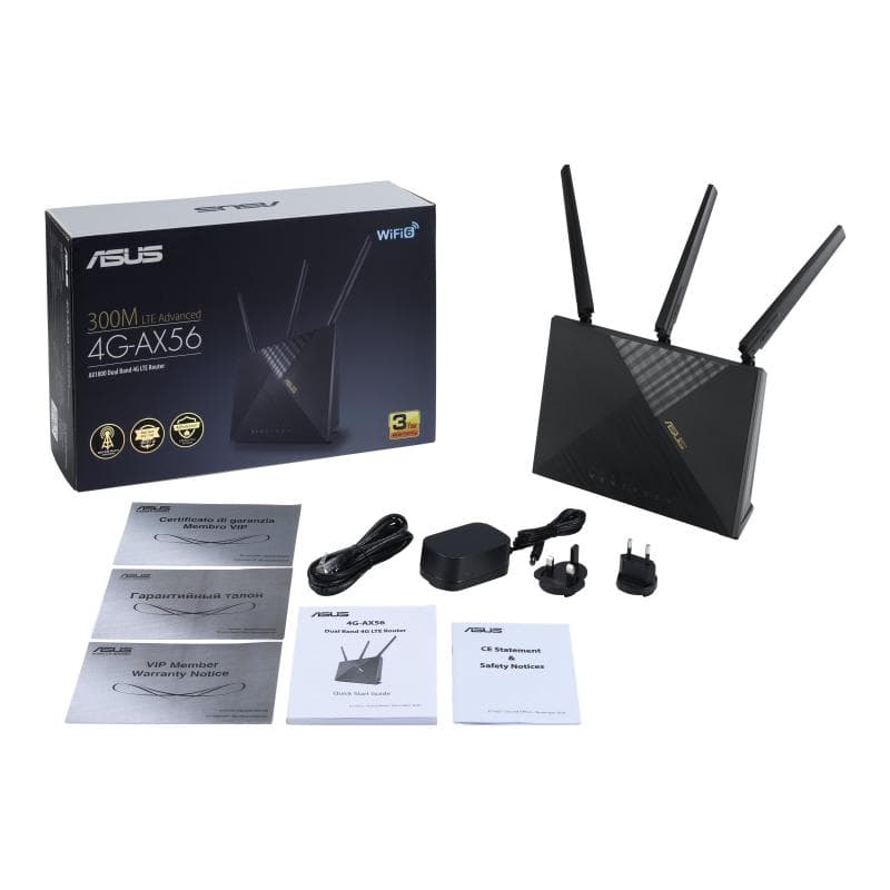 ASUS 4G-AX56 AX1800 Cat.6  LTE-Router