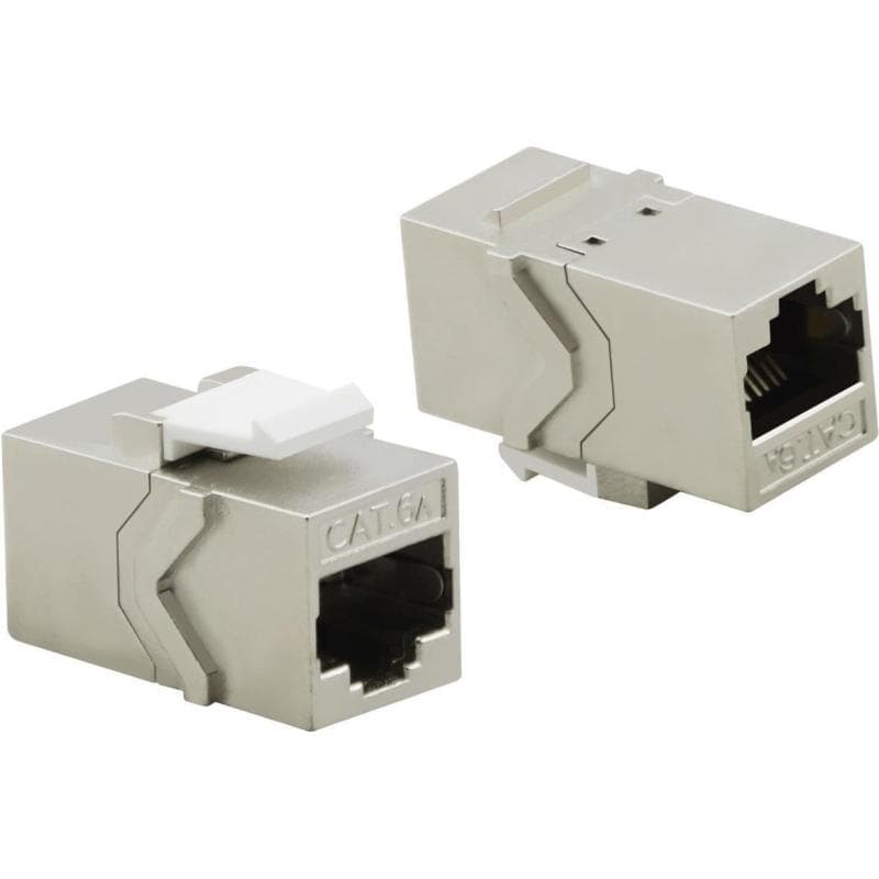 HELOS Keystone-Modul Cat 6A, STP RJ45, 500 MHz, geschirmt, werkzeuglos