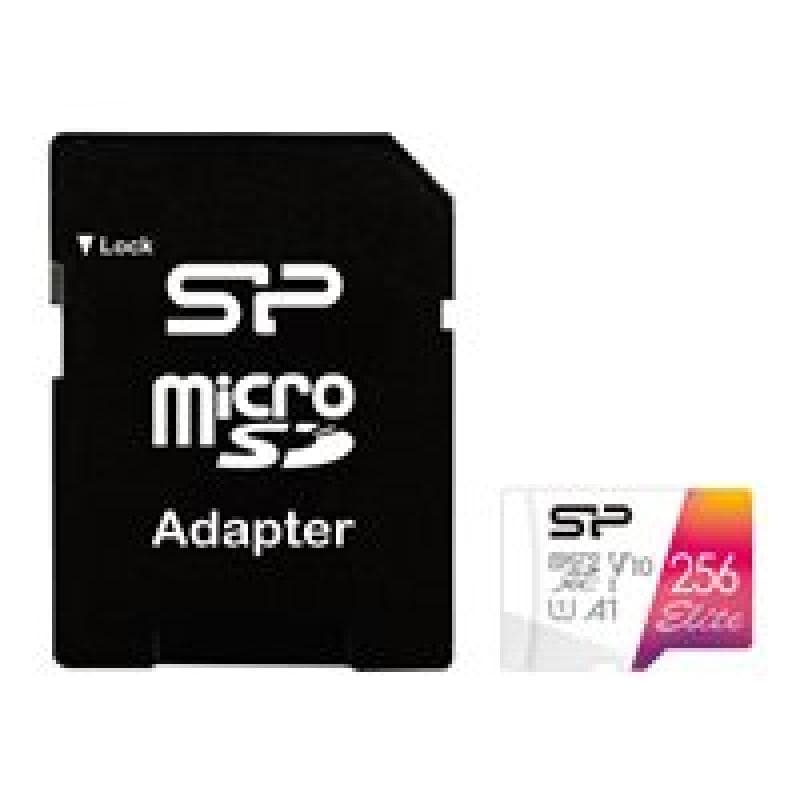 SILICON POWER memory card Elite Micro SDXC 256GB UHS-I A1 V10