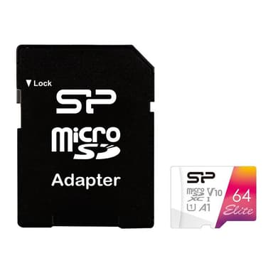SILICON POWER memory card Elite Micro SDXC 64GB UHS-I A1 V10