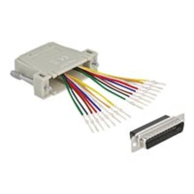 DELOCK - Netzwerkadapter - RJ-45 (W) bis DB-25 (M) - Daumenschrauben - beige (66833)