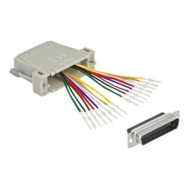 DELOCK - Netzwerkadapter - RJ-45 (W) bis DB-44 (M) - Daumenschrauben - beige (66835)