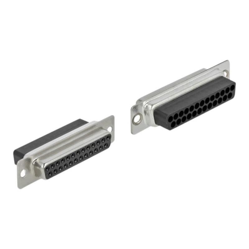 DELOCK - Netzwerkadapter - RJ-45 (W) bis DB-25 (W) - Daumenschrauben - beige (66834)