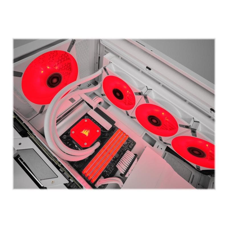 CORSAIR Lüfter CORSAIR 140*140*25 ML140 LED ELITE-W AirGuide Red