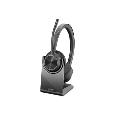 POLY BT Headset Voyager 4320 UC Stereo USB-A mit Stand
